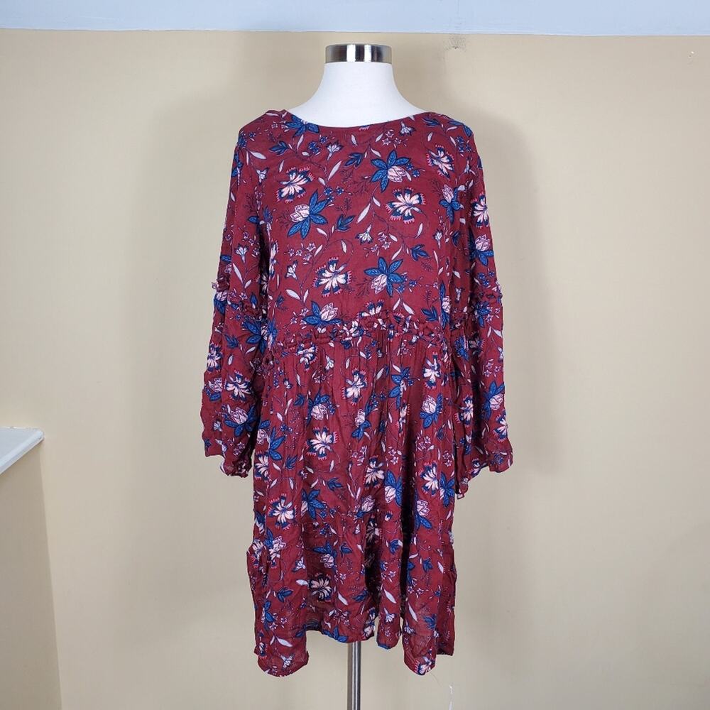 William Rast Sandra Babydoll Dress in Floral Size XL